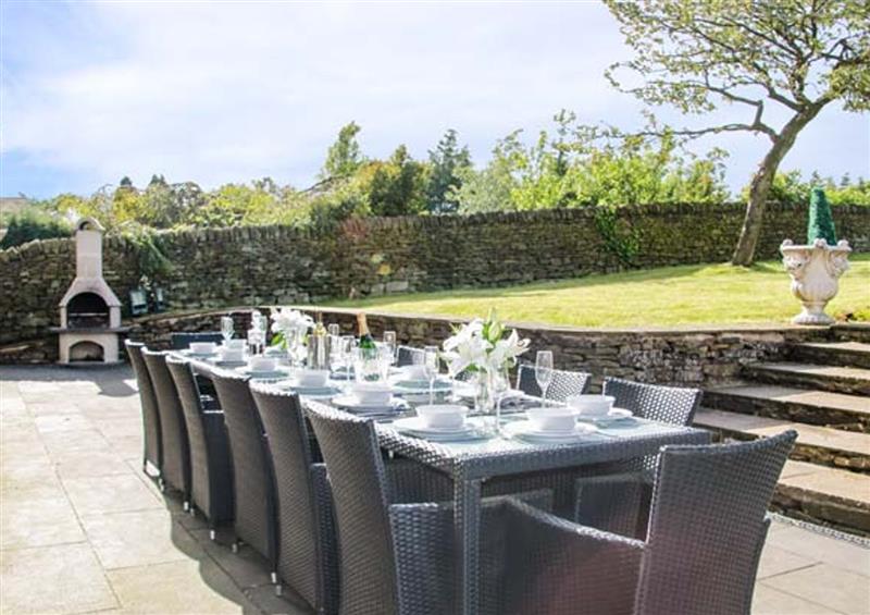 This is the patio at Hartcliffe View, Holmfirth