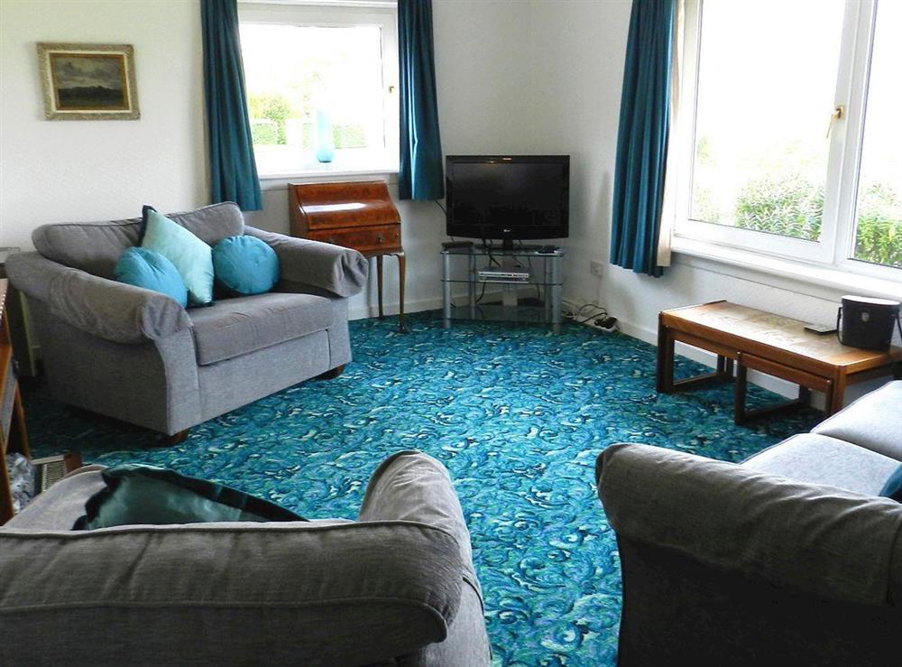 Living room at Hartholm in Brodick, Isle of Arran, Scotland