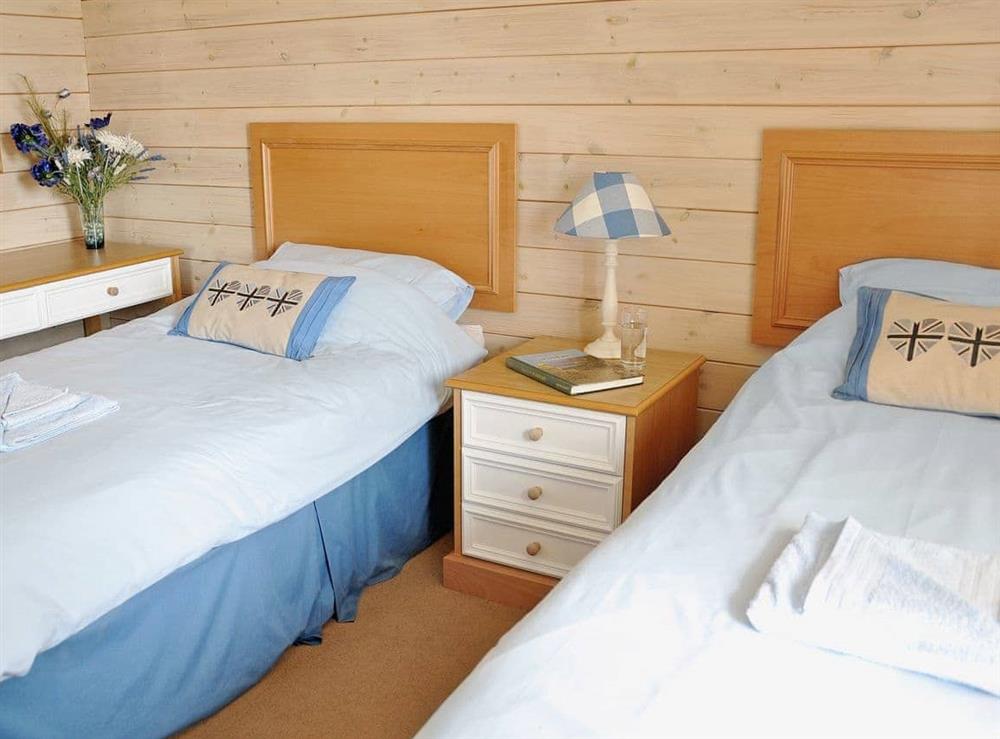 Twin bedroom at Hartland Forest Lodge in Woolsery, Bideford, Devon