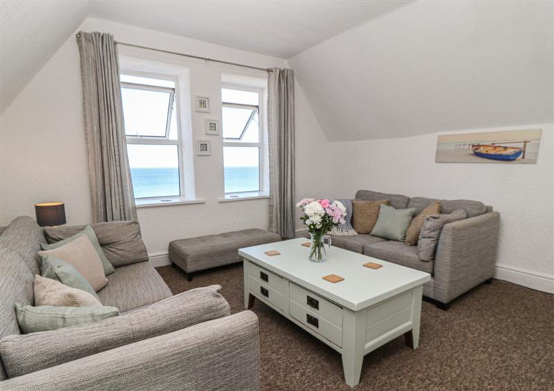 The living room at Hartland View, Woolacombe