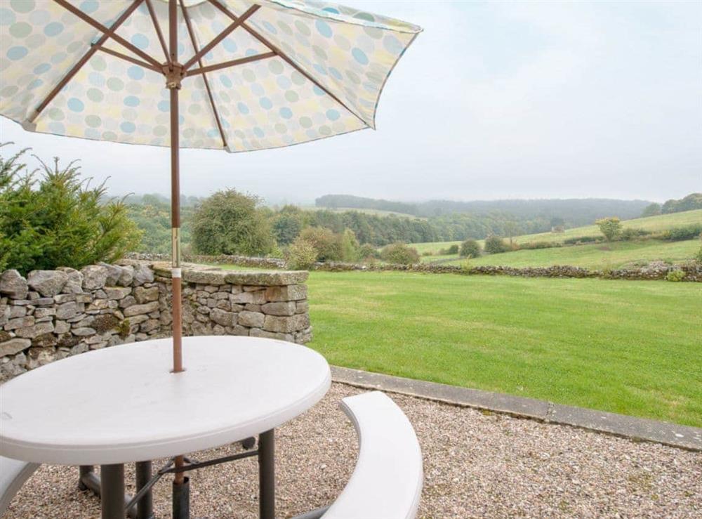 Sitting-out-area at Hartle in Alport, Nr Bakewell, Derbyshire., Great Britain