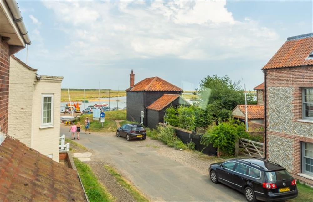 First floor:  Fantastic views from the master bedroom  at Harts House, Burnham Overy Staithe near Kings Lynn