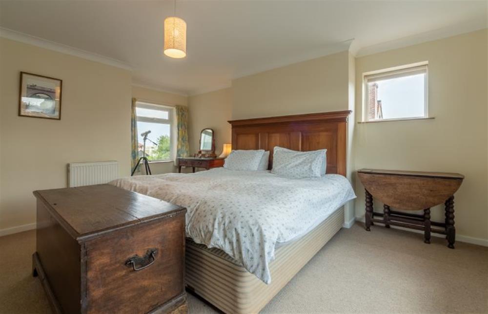 First floor: Master bedroom with king-size bed (photo 2) at Harts House, Burnham Overy Staithe near Kings Lynn