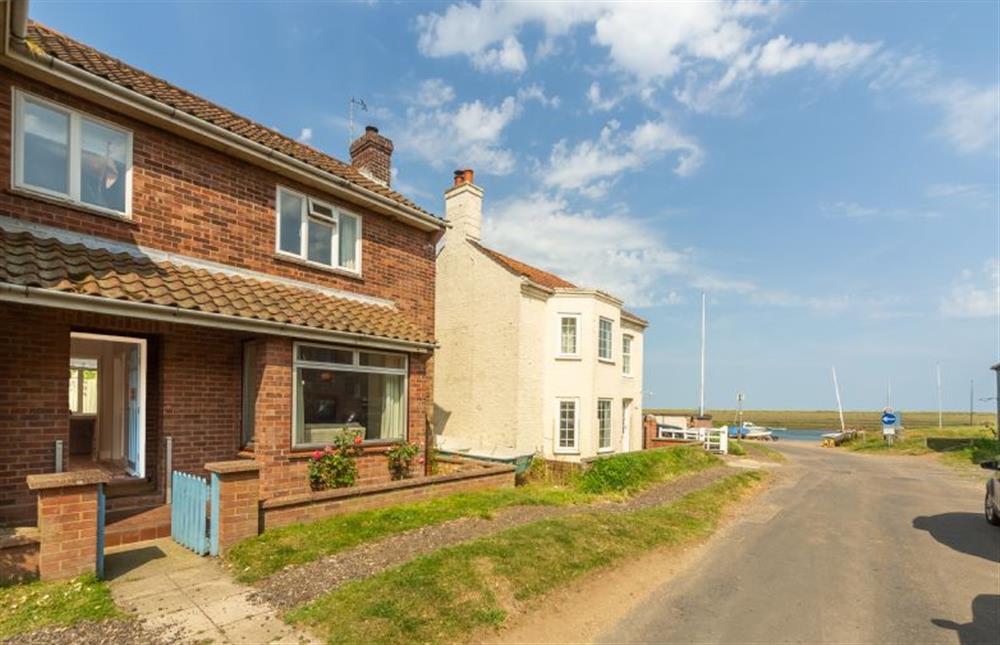 Front elevation with views towards the harbour at Harts House, Burnham Overy Staithe near Kings Lynn