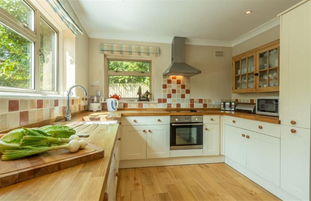 Ground floor: Kitchen is large and well-equipped at Harts House, Burnham Overy Staithe near Kings Lynn