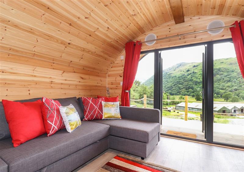 This is the living room at Hartsop Magic - Crossgate Luxury Glamping, Glenridding