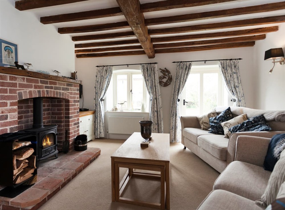 Living room at Harvey Cottage in Barney, Norfolk