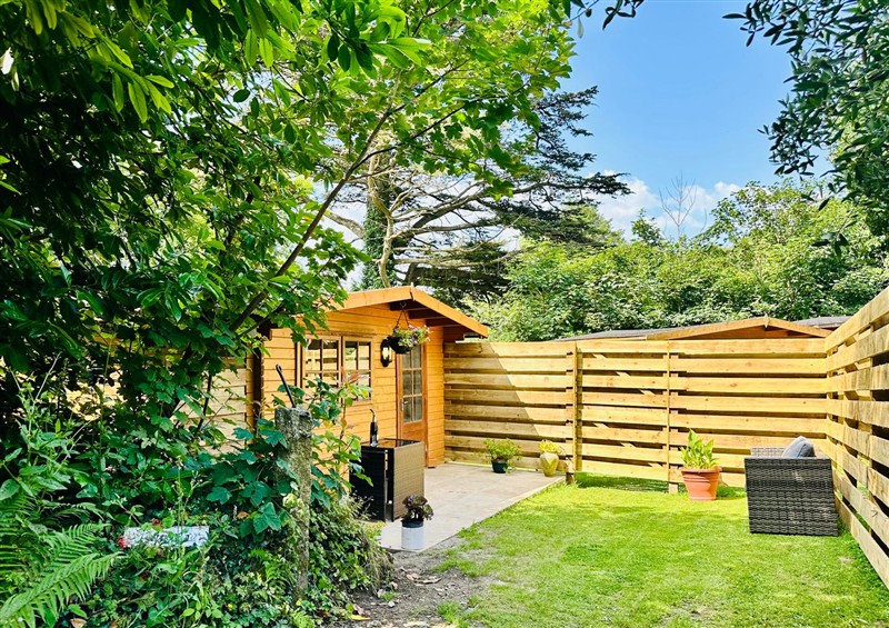 Outside at Harveys Lodge, Helston