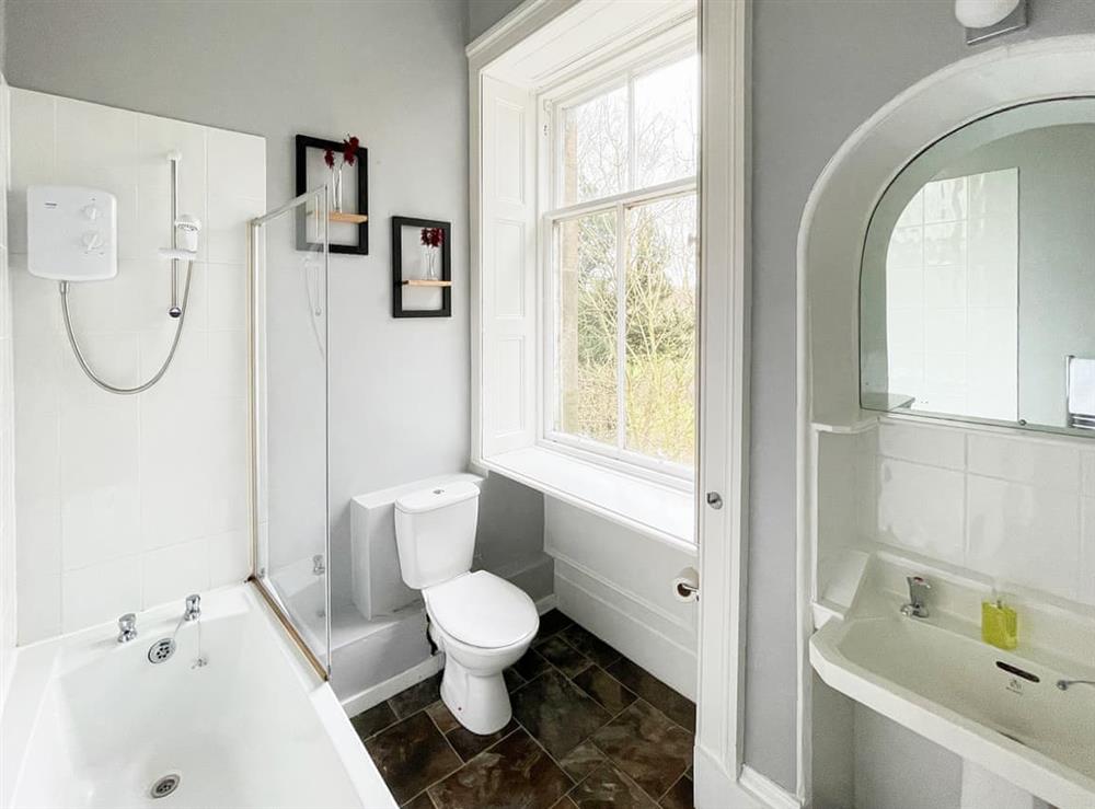 Bathroom at Harvieston Hall in Gorebridge, near Edinburgh, Midlothian