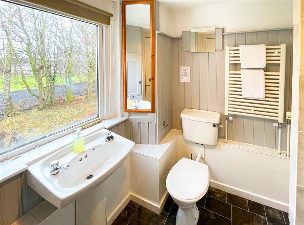 Shower room at Harvieston Hall in Gorebridge, near Edinburgh, Midlothian
