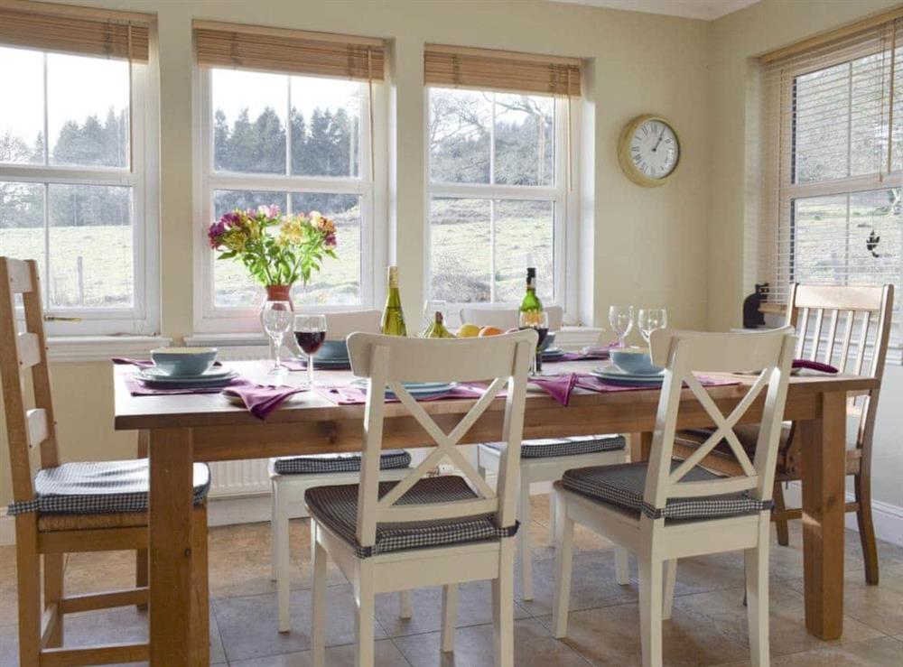 Light and airy dining area at Heather Croft, 