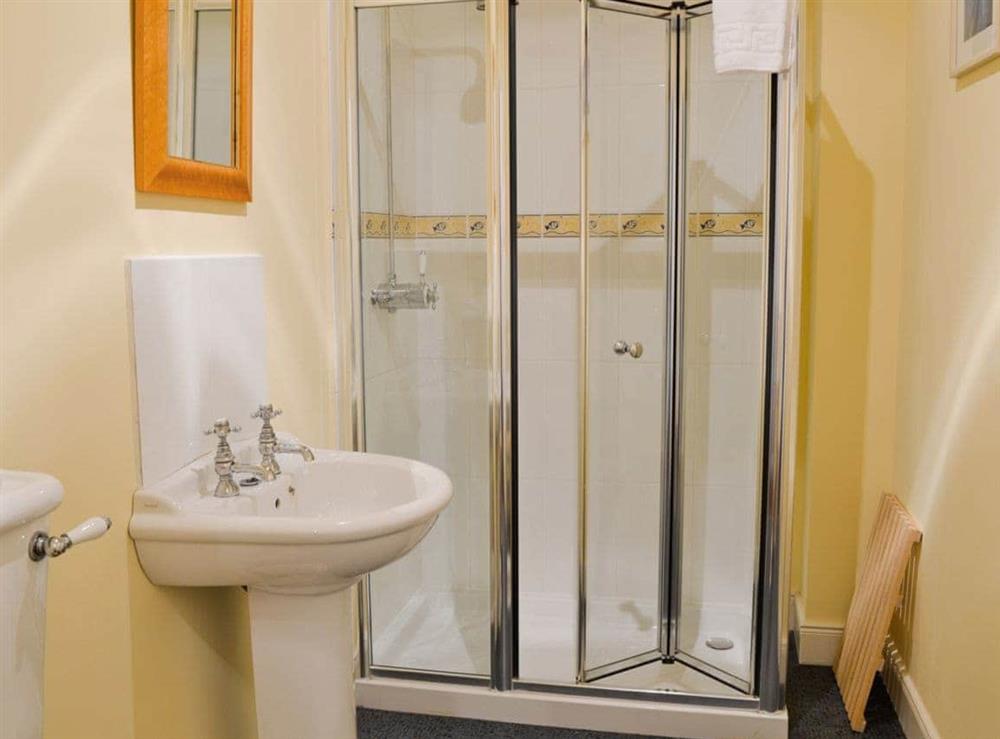 Shower room at Haugh House in Aberlour, Banffshire