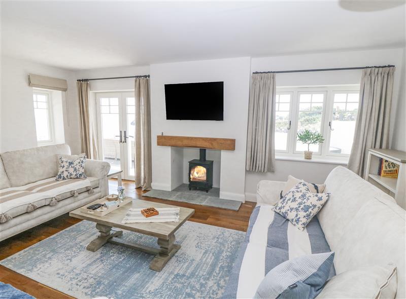 Relax in the living area at Haul A Gwynt, Criccieth
