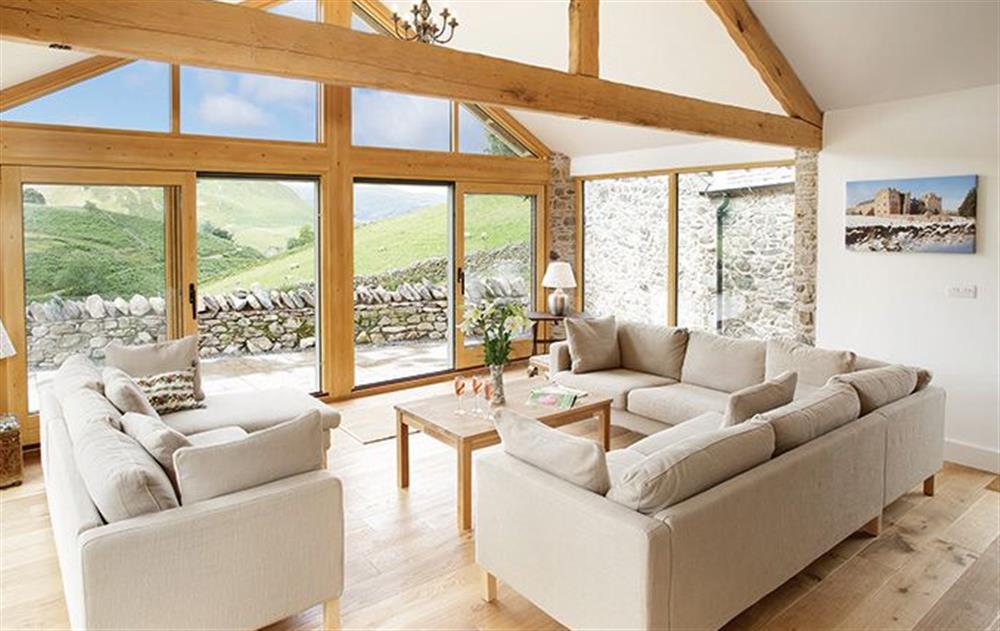 Ground floor: Open plan day room with spectacular views at Hause Hall, Cruick Barn & The Stables, Hallin Fell