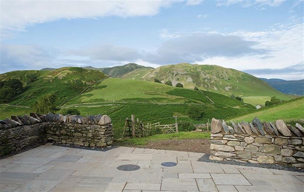 The view from the patio area at Hause Hall, Cruick Barn & The Stables, Hallin Fell