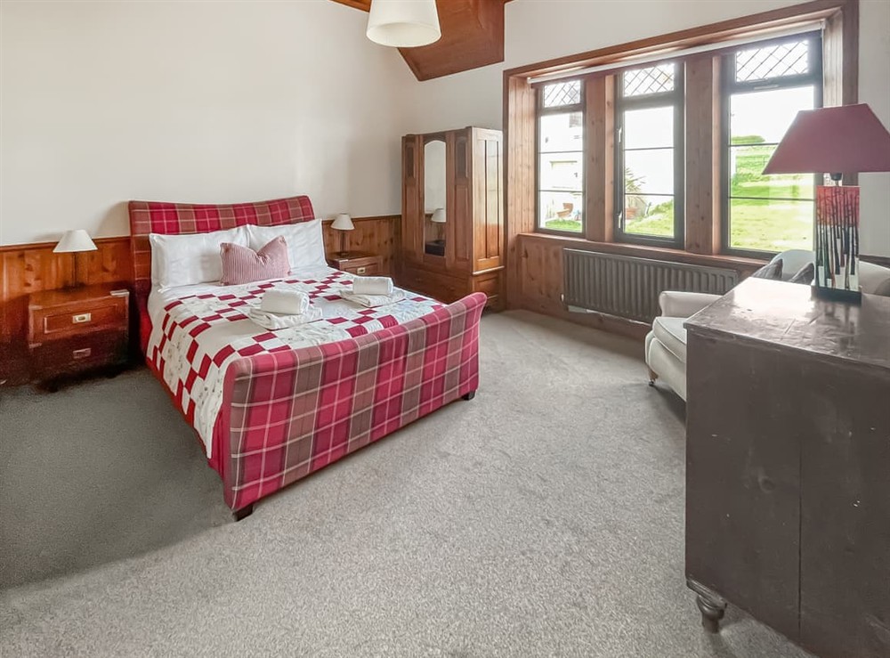 Double bedroom at Haven Cottage in Eyemouth, Berwickshire