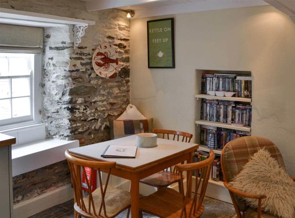 Dining area at Haven Cottage in Port Isaac, Cornwall