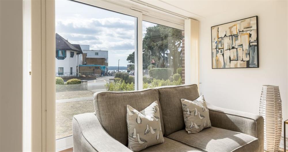 Relax in the living area at Haven Court No.2 in Sandbanks