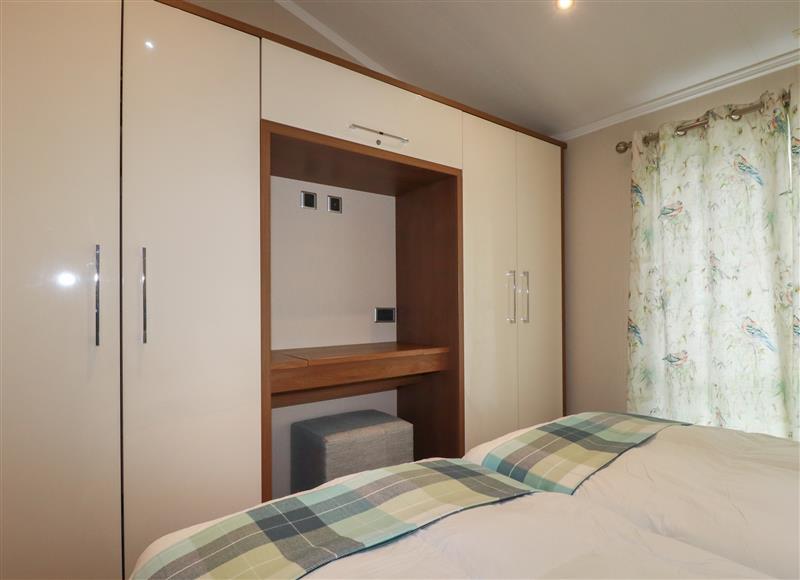 One of the 2 bedrooms at Haven Lodge, Bossiney Bay near Tintagel