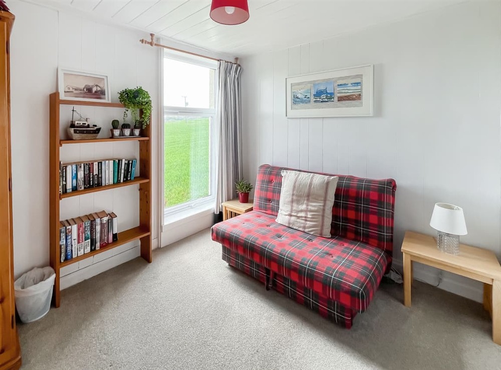 Sitting-out-area at Haven Lodge in Eyemouth, Berwickshire