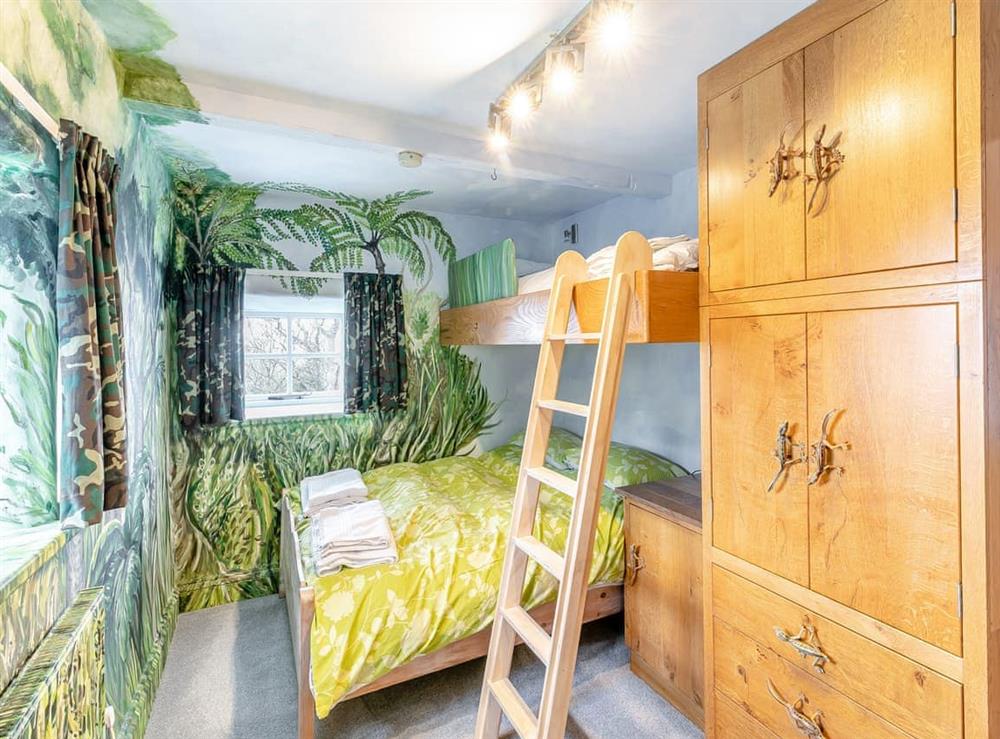 Bunk bedroom at Hawett Farm in Parbold, near Wigan, Lancashire