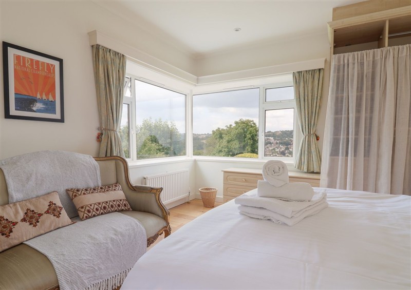One of the bedrooms at Hawksdown, Lyme Regis