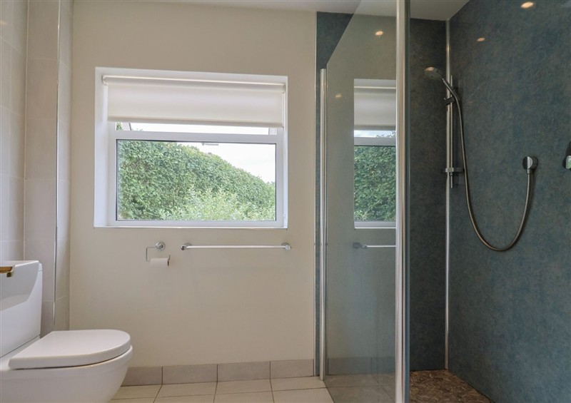 This is the bathroom at Hawksdown, Lyme Regis