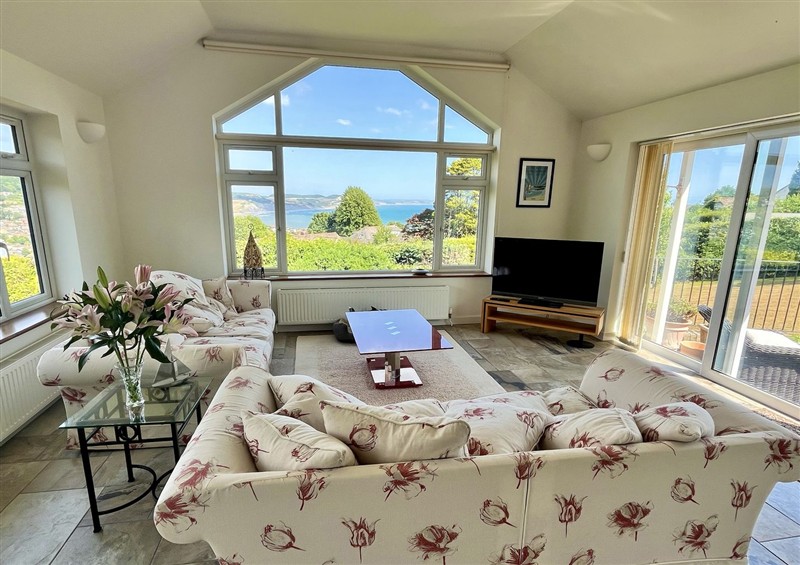 This is the living room at Hawksdown, Lyme Regis
