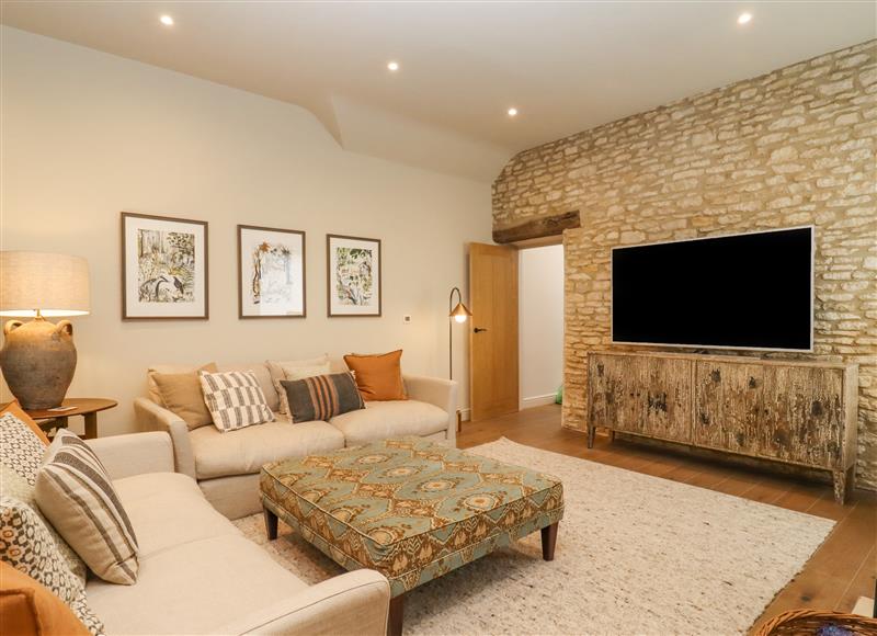 This is the living room at Hawthorn Barn, Northleach