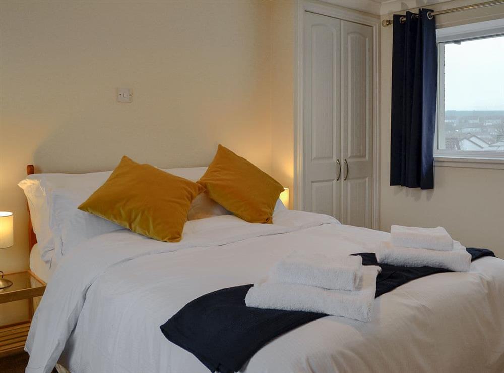 Comfortable double bedroom at Hawthorn Cottage in Stranraer, Wigtownshire