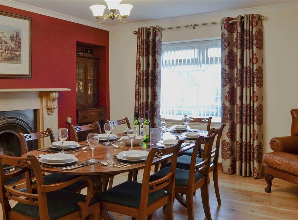 Ideal dining room at Hawthorn Cottage in Stranraer, Wigtownshire