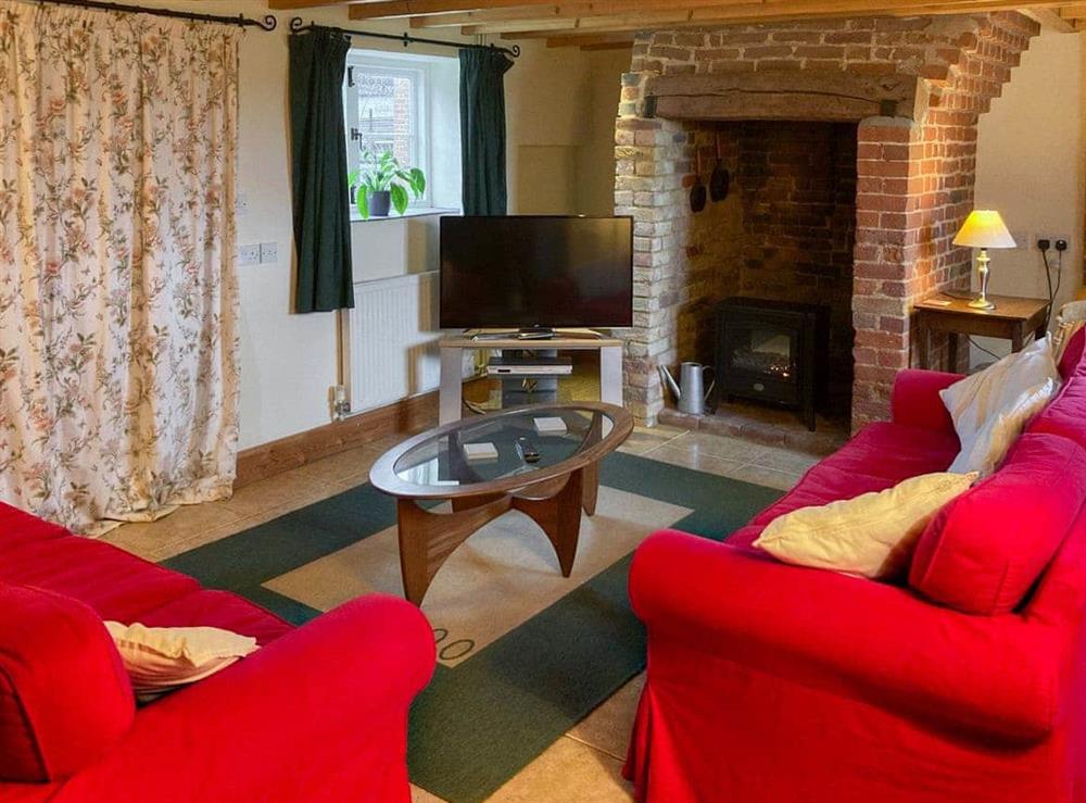 Living room at Hawthorne Cottage in Preston, Canterbury., Kent