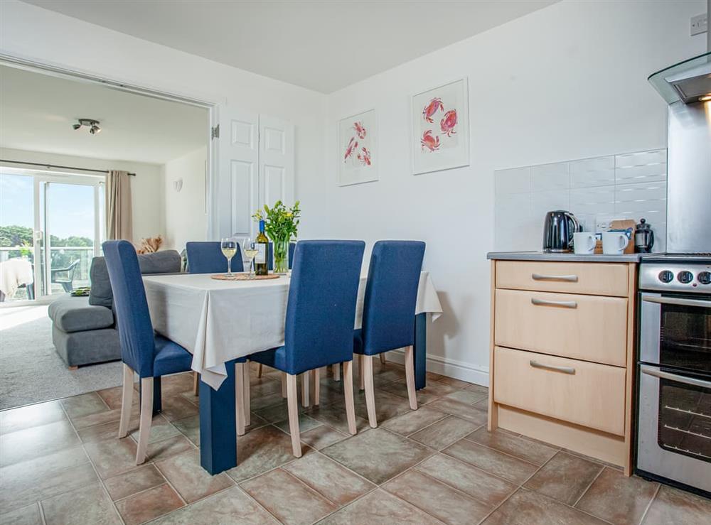 Kitchen/diner at Hawthorne House in Watergate Bay, Cornwall