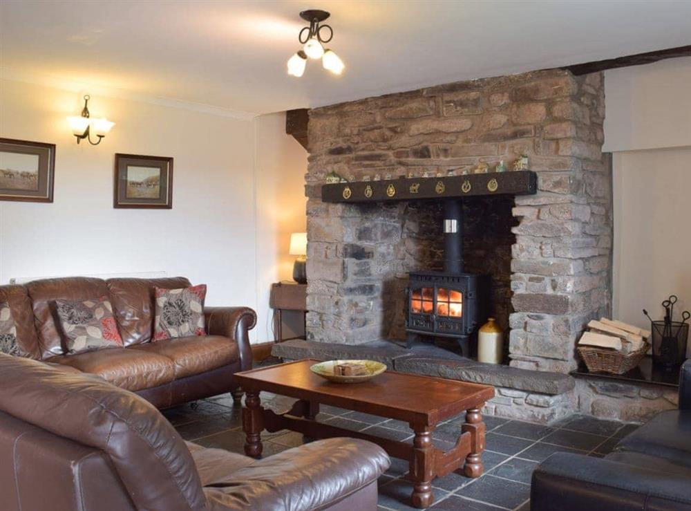 Living room at Hawton in Kidwelly, Dyfed, Great Britain