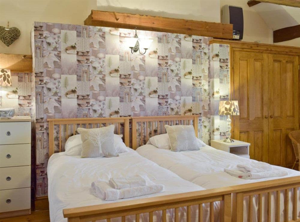Stylish twin bedroom at Hawton in Kidwelly, Dyfed, Great Britain