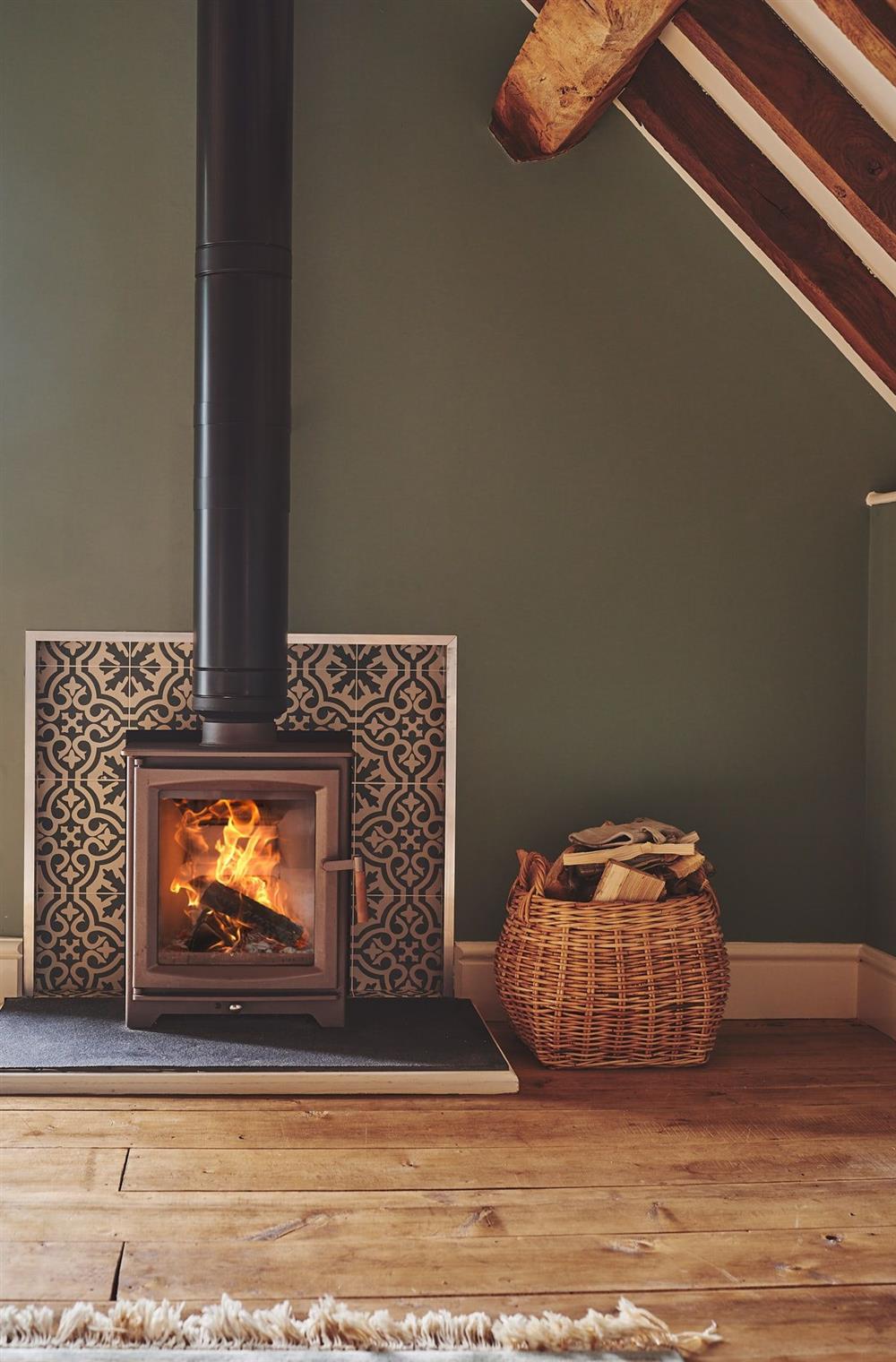 The wood-burning stove