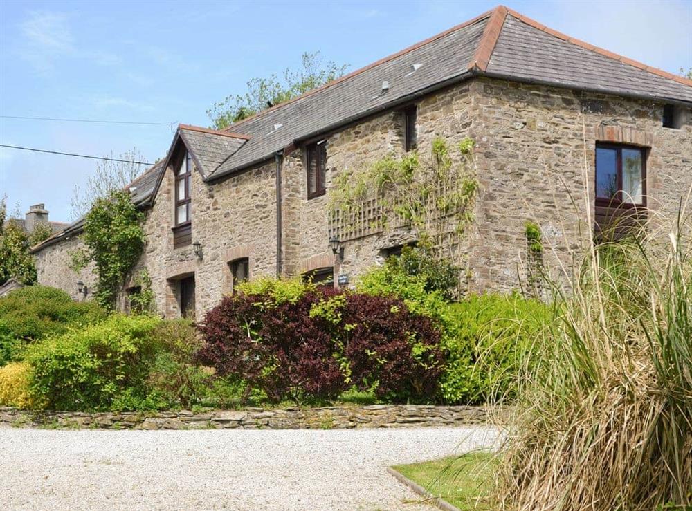 Attractive stone-built cottages at Haybarn in Fowey, Cornwall