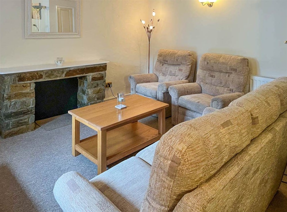 Living room at Haybarn in Liskeard, Cornwall