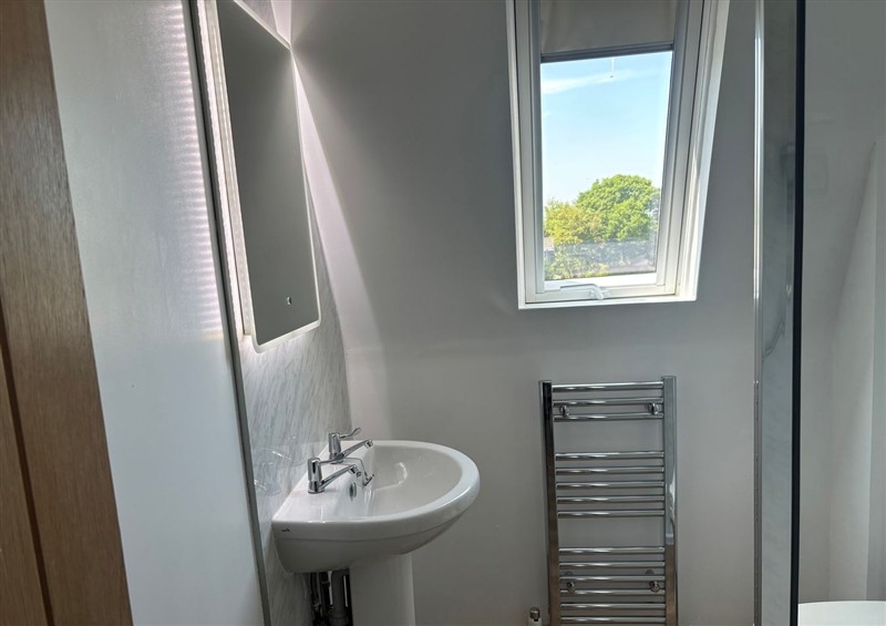 This is the bathroom at Hayes Lodge Coach House, Ashreigney near Dolton