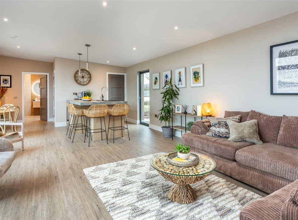 Open plan living space at Hayloft in Buchlyvie, Stirlingshire
