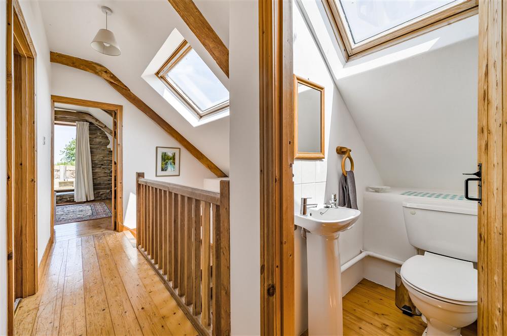 The first floor hallway and cloakroom at Hayloft Cottage, Totnes