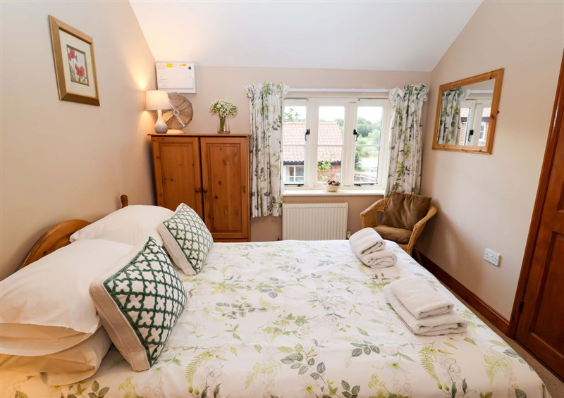 This is the bedroom at Hayloft, Ipswich