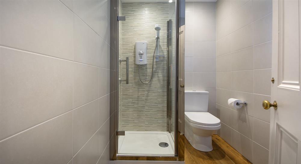 The shower room at Hayloft in Truro, Cornwall