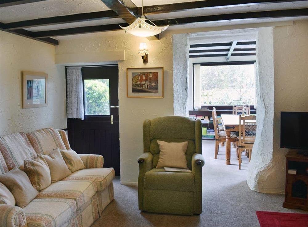 Characterful living room with exposed beams at Hayrake in Ambleside, Cumbria