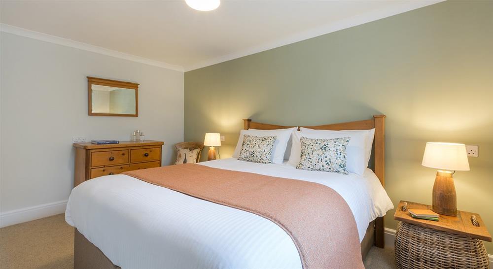 The double bedroom at Hayrick in Lanteglos-by-fowey, Cornwall
