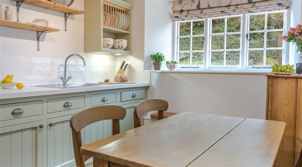 The kitchen at Hayrick in Lanteglos-by-fowey, Cornwall