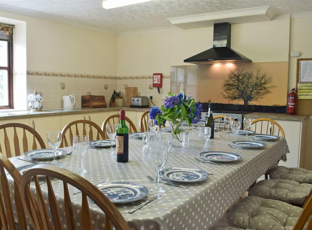 Spacious kitchen/dining room at Hayscastle Farmhouse, 