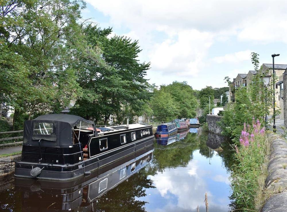 The Leeds Liverpool canal, Skipton at Hayton Way in Skipton, North Yorkshire