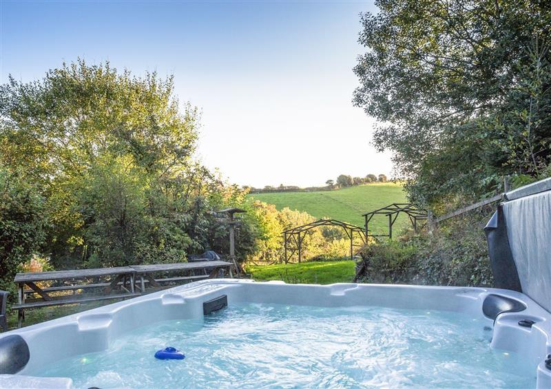 There is a pool at Hazel Barn, North Molton
