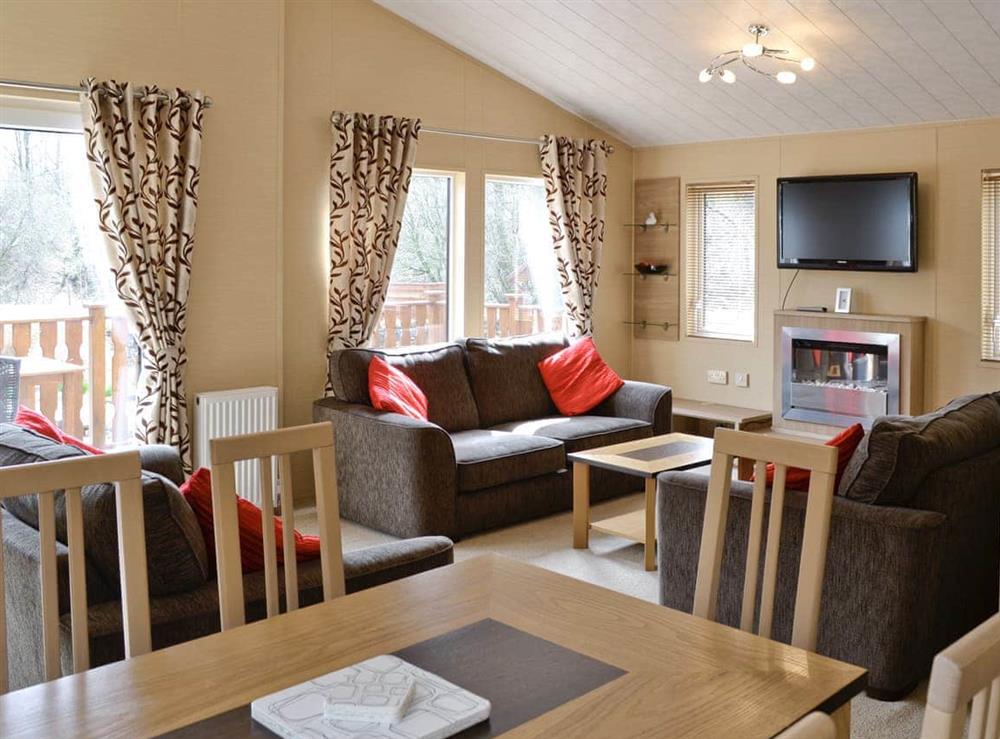 Open plan living space at Hazel Cottage in Brough, near Kirkby Stephen, Cumbria